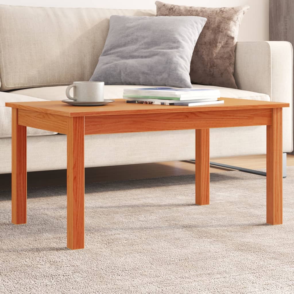 Salontafel 80x50x40 cm massief grenenhout wasbruin is nu te koop bij PeponiXL, paradijselijk wonen!
