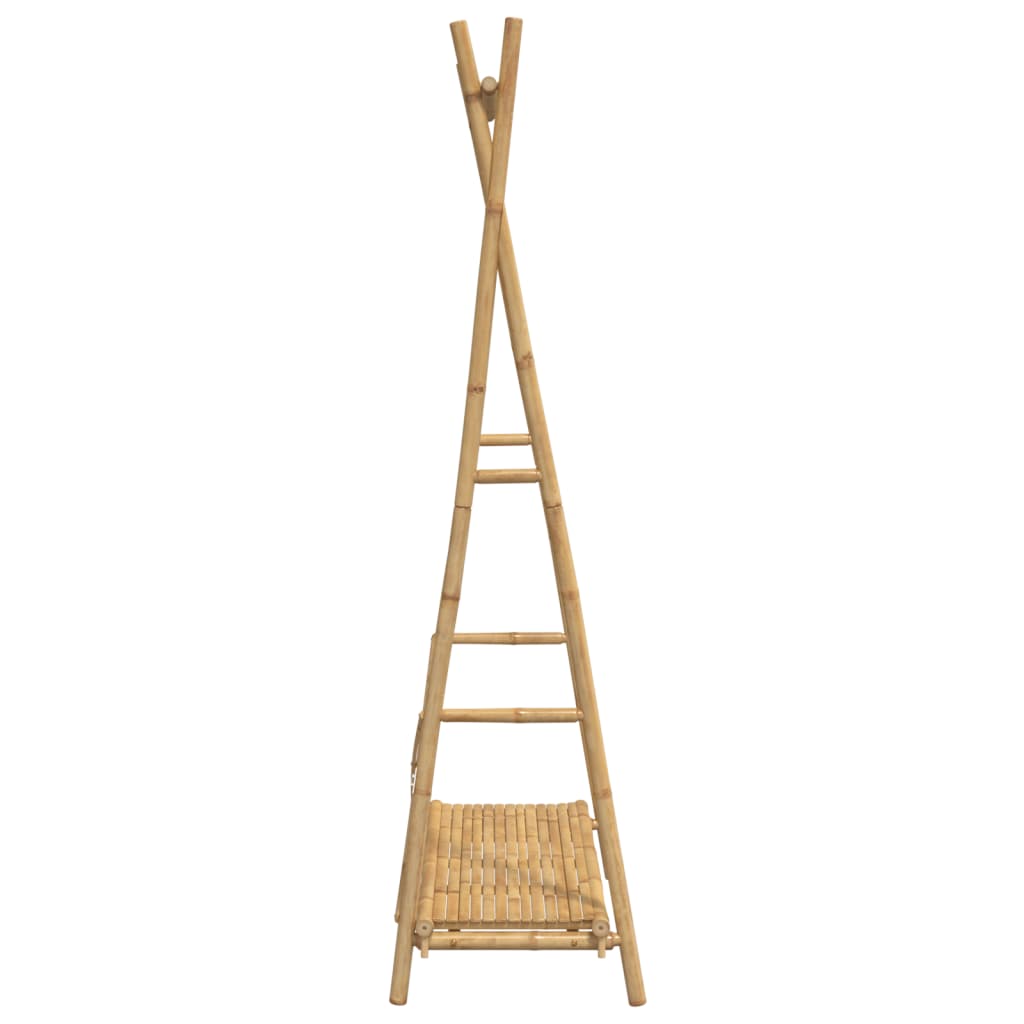 Kledingrek met schap 102x50x190 cm bamboe is nu te koop bij PeponiXL, paradijselijk wonen!