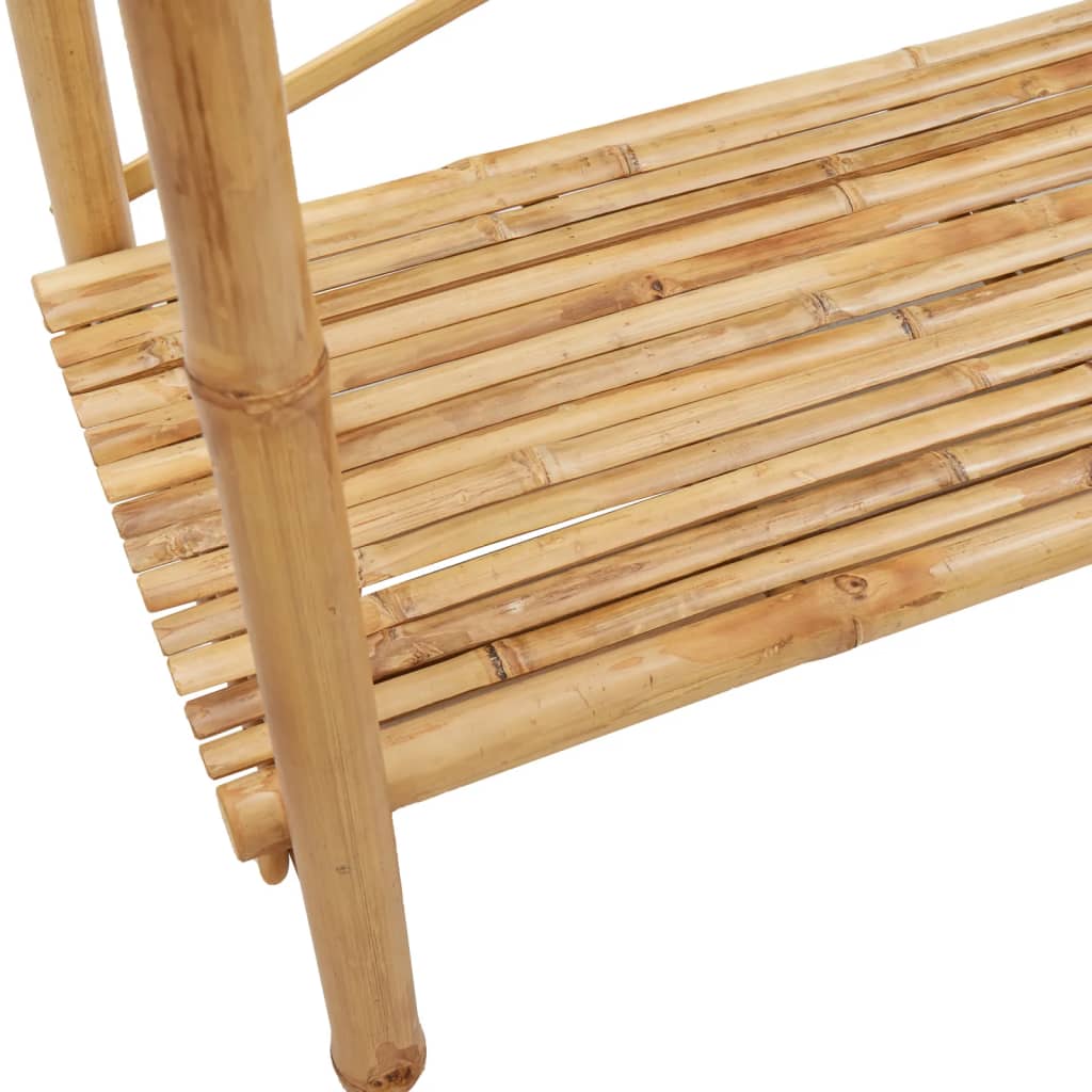 Kledingrek met schap 102x50x190 cm bamboe is nu te koop bij PeponiXL, paradijselijk wonen!