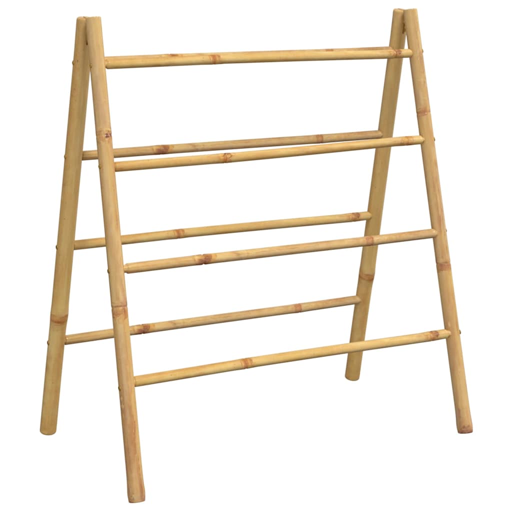 Handdoekladder met 4 sporten 90x50x100 cm bamboe is nu te koop bij PeponiXL, paradijselijk wonen!