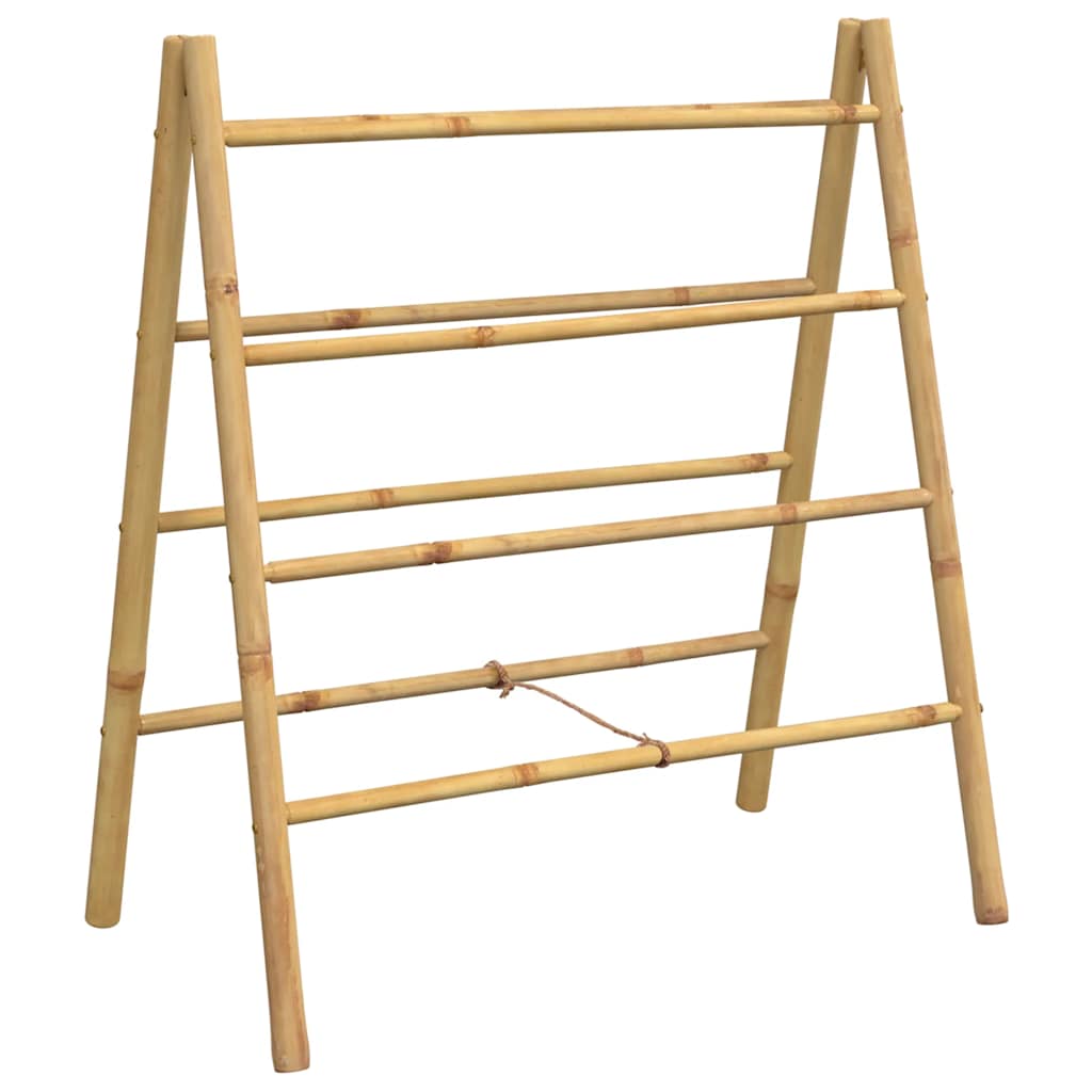 Handdoekladder met 4 sporten 90x50x100 cm bamboe is nu te koop bij PeponiXL, paradijselijk wonen!
