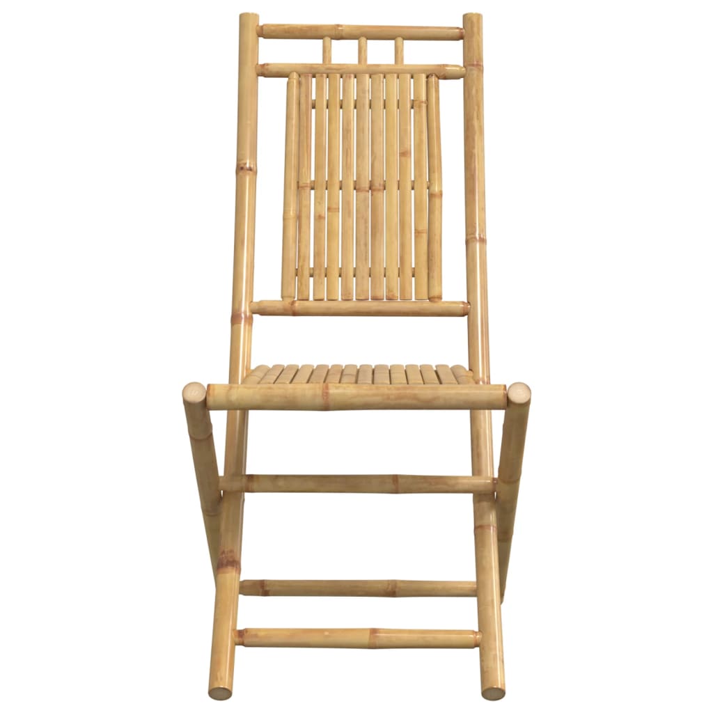 Tuinstoelen 2 st inklapbaar 46x66x99 bamboe is nu te koop bij PeponiXL, paradijselijk wonen!