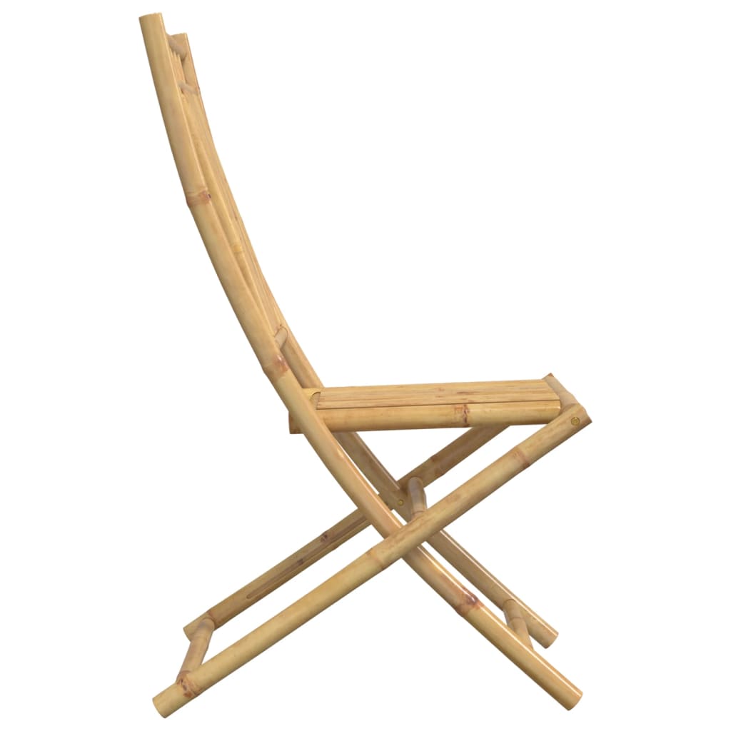 Tuinstoelen 2 st inklapbaar 46x66x99 bamboe is nu te koop bij PeponiXL, paradijselijk wonen!