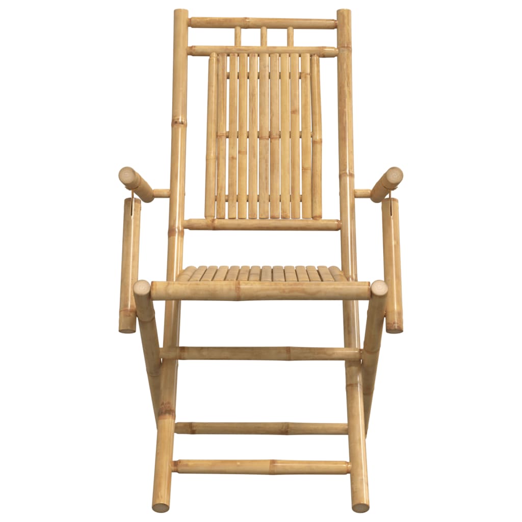 Tuinstoelen 2 st inklapbaar 53x66x99 bamboe is nu te koop bij PeponiXL, paradijselijk wonen!
