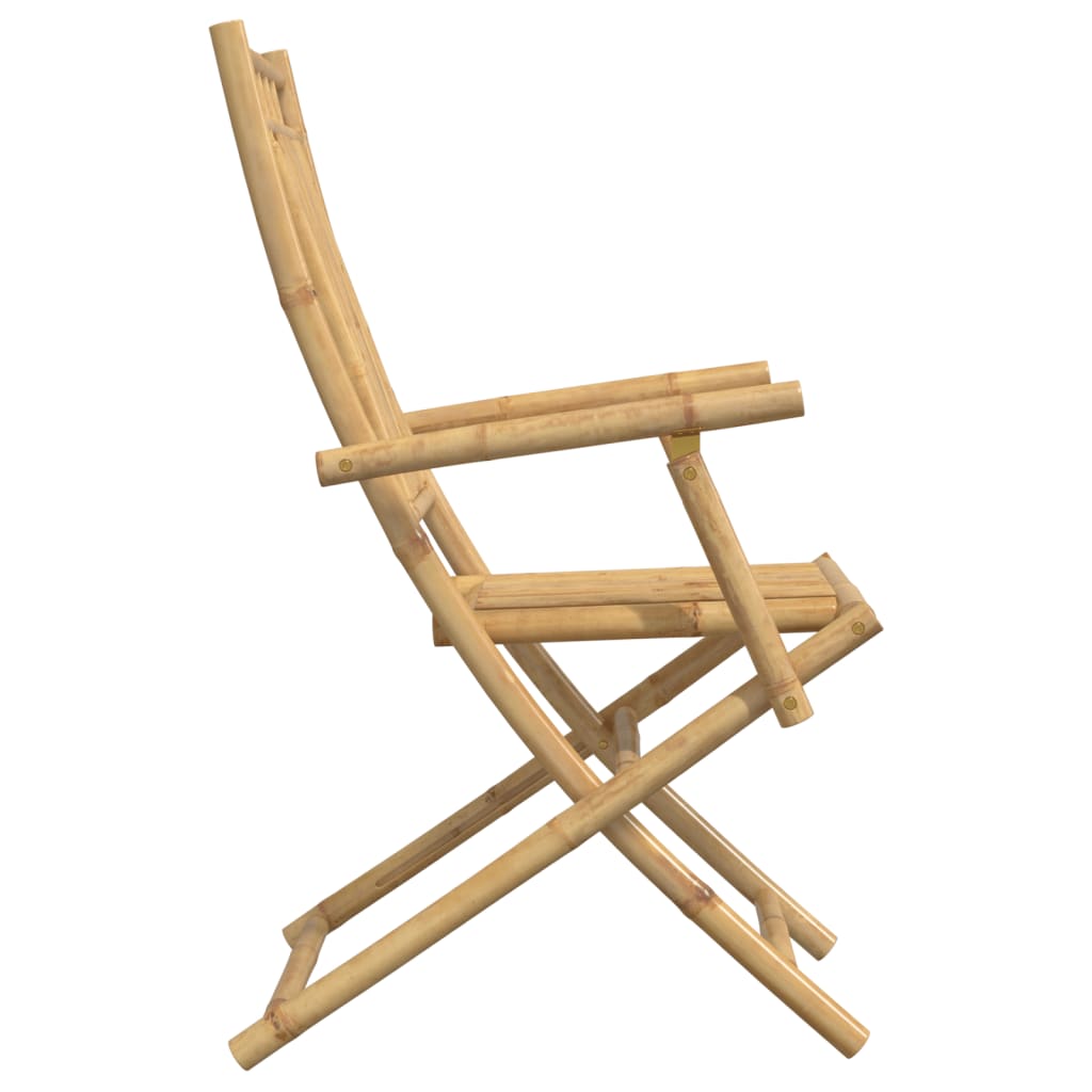 Tuinstoelen 2 st inklapbaar 53x66x99 bamboe is nu te koop bij PeponiXL, paradijselijk wonen!