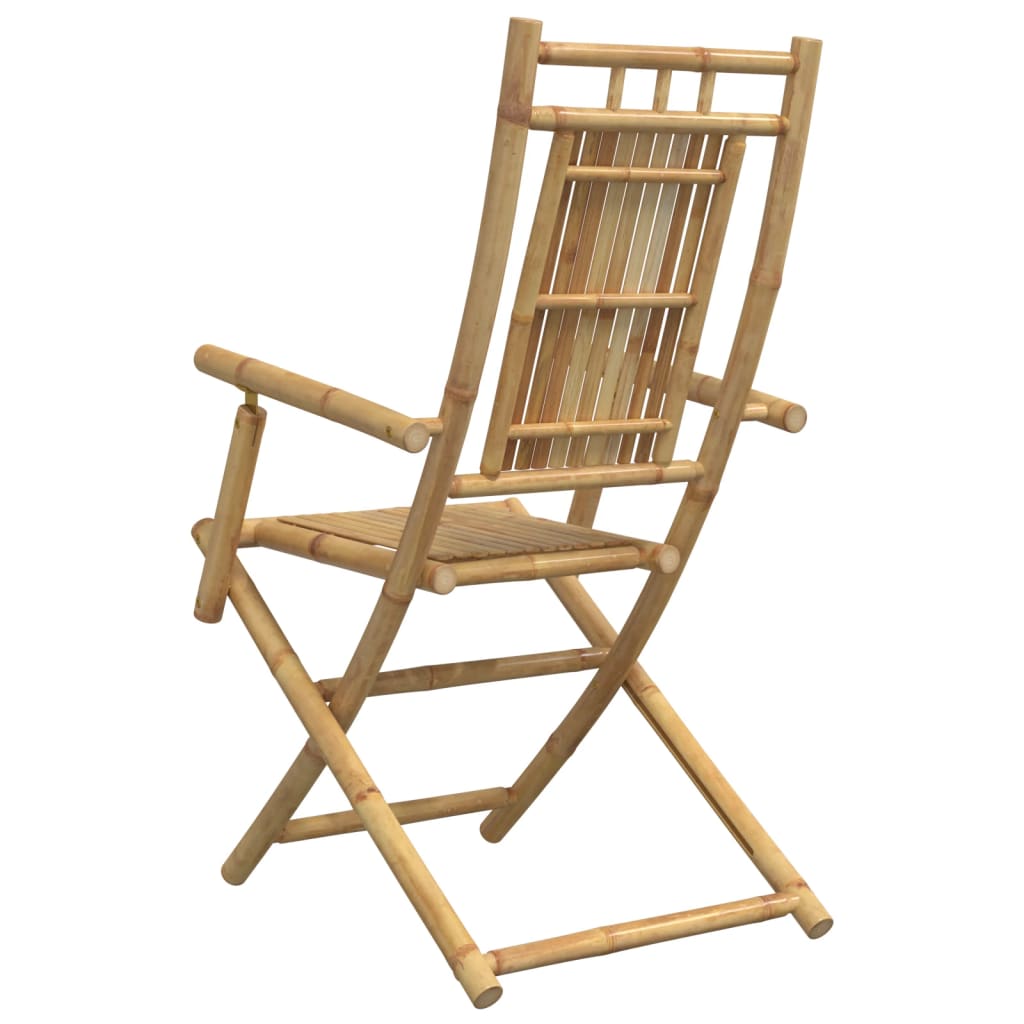 Tuinstoelen 2 st inklapbaar 53x66x99 bamboe is nu te koop bij PeponiXL, paradijselijk wonen!