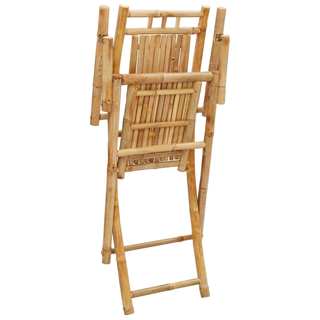 Tuinstoelen 2 st inklapbaar 53x66x99 bamboe is nu te koop bij PeponiXL, paradijselijk wonen!
