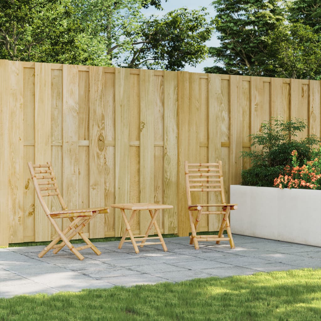 Tuinstoelen 2 st inklapbaar 43x54x88 bamboe is nu te koop bij PeponiXL, paradijselijk wonen!