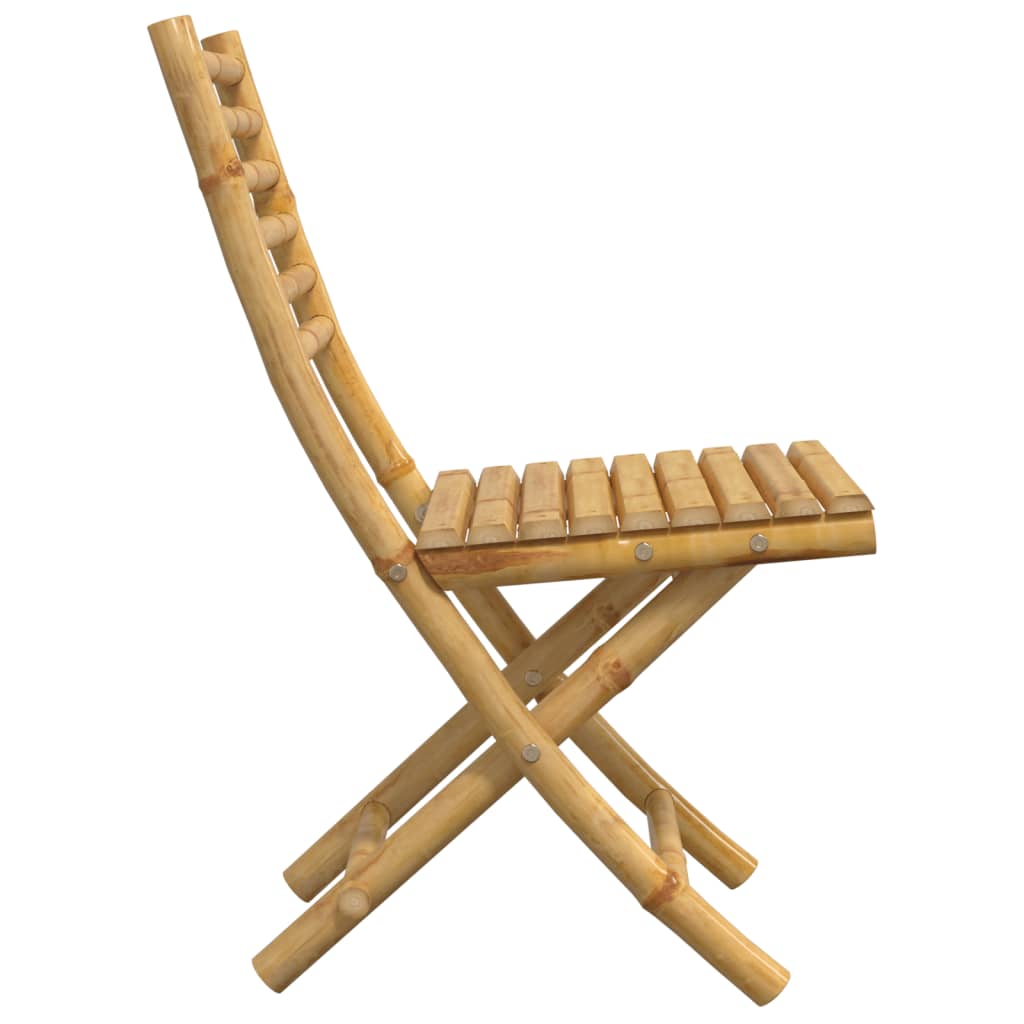 Tuinstoelen 2 st inklapbaar 43x54x88 bamboe is nu te koop bij PeponiXL, paradijselijk wonen!