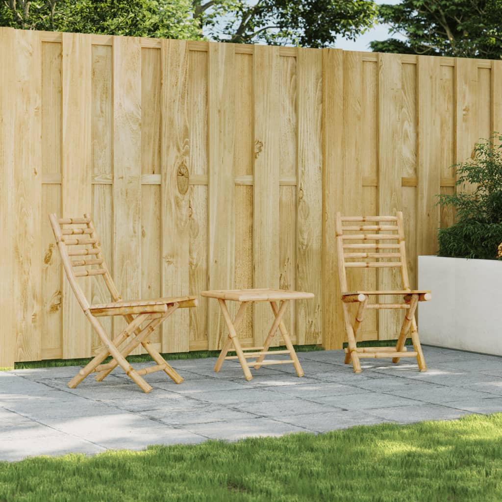 Tuinstoelen 2 st inklapbaar 43x54x88 bamboe is nu te koop bij PeponiXL, paradijselijk wonen!