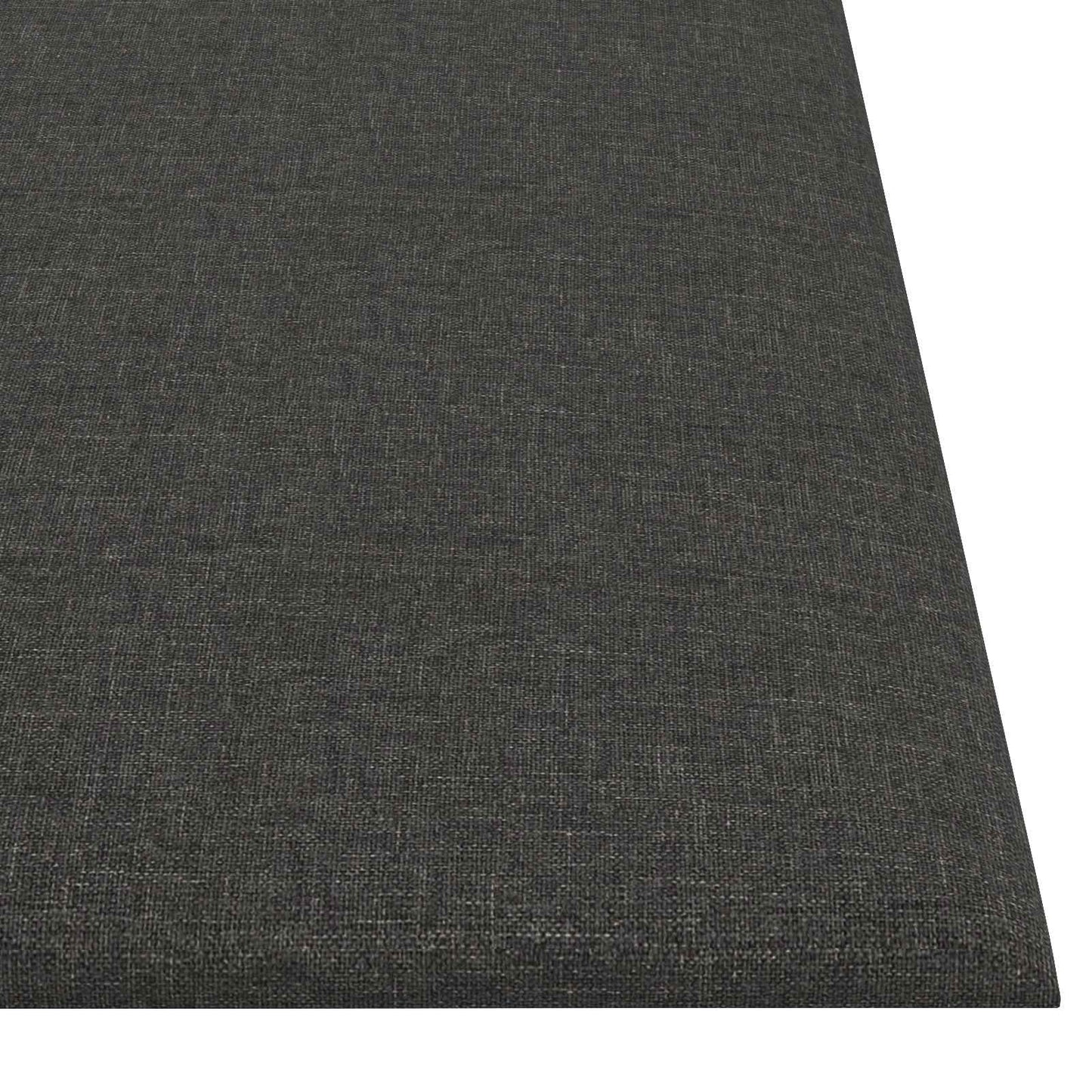Wandhoofdbord 12 pcs Donkergrijs 30 x 30 cm Stof is nu te koop bij PeponiXL, paradijselijk wonen!