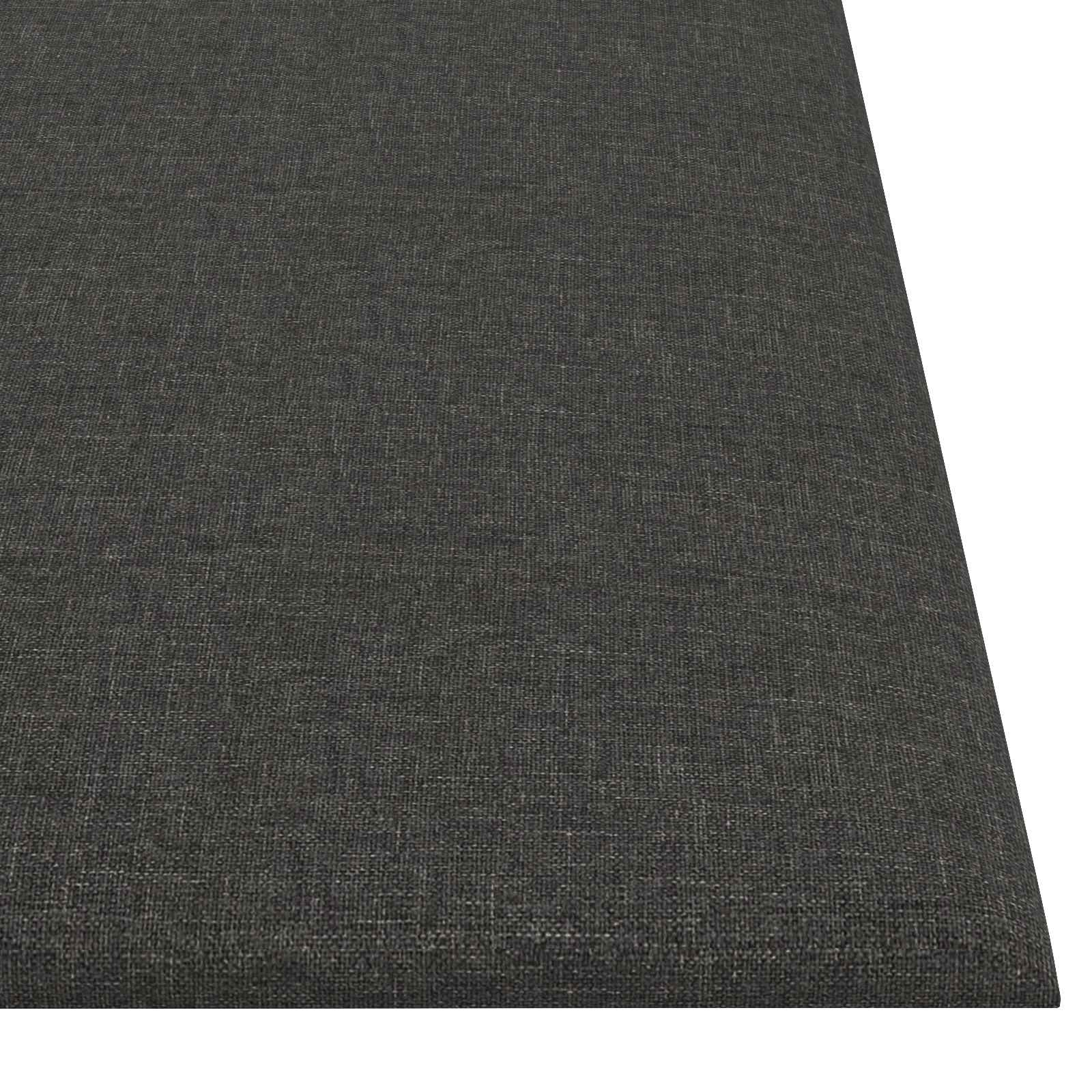 Wandhoofdbord 12 pcs Donkergrijs 30 x 30 cm Stof is nu te koop bij PeponiXL, paradijselijk wonen!