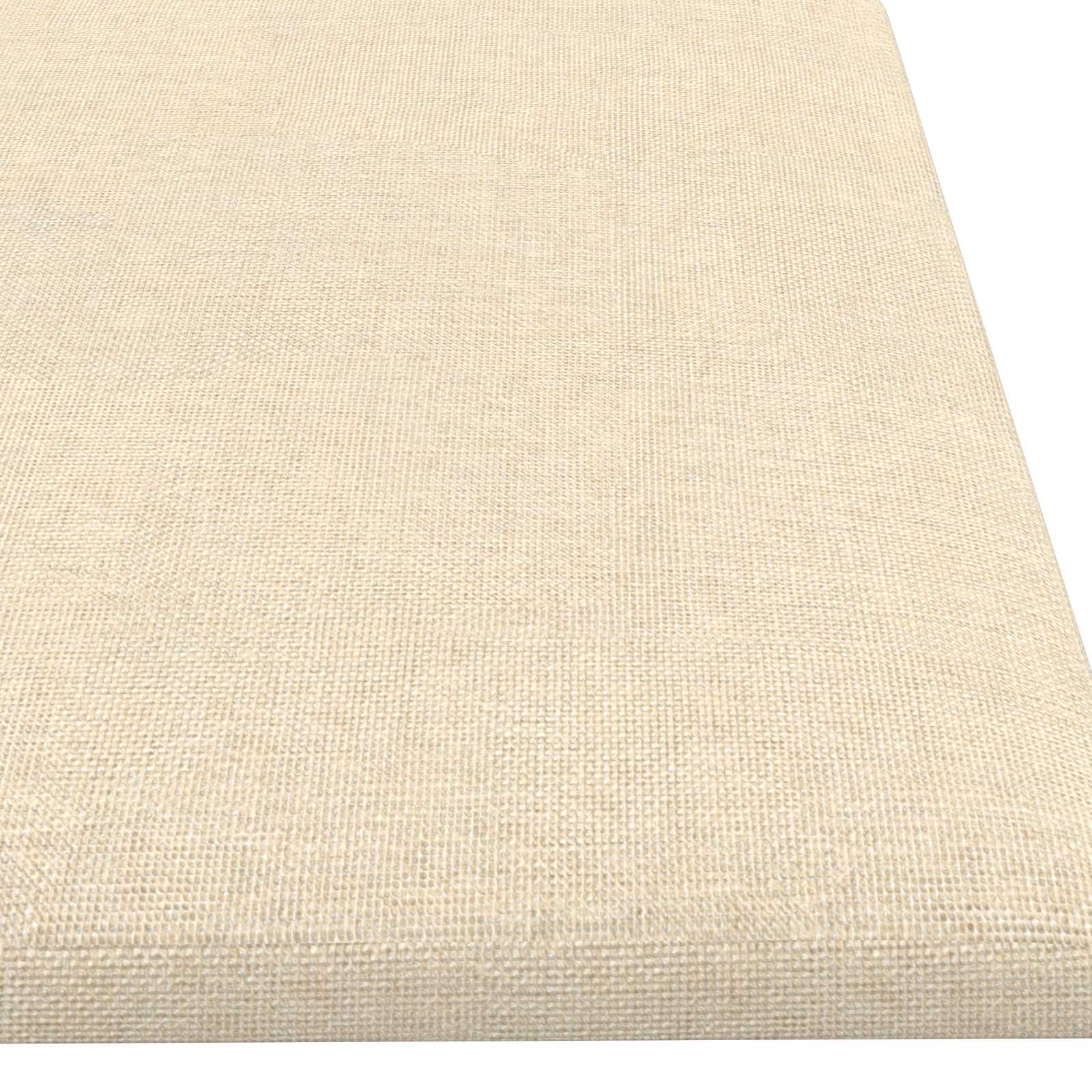 Wandhoofdbord 12 pcs Crème 60 x 15 cm Stof is nu te koop bij PeponiXL, paradijselijk wonen!