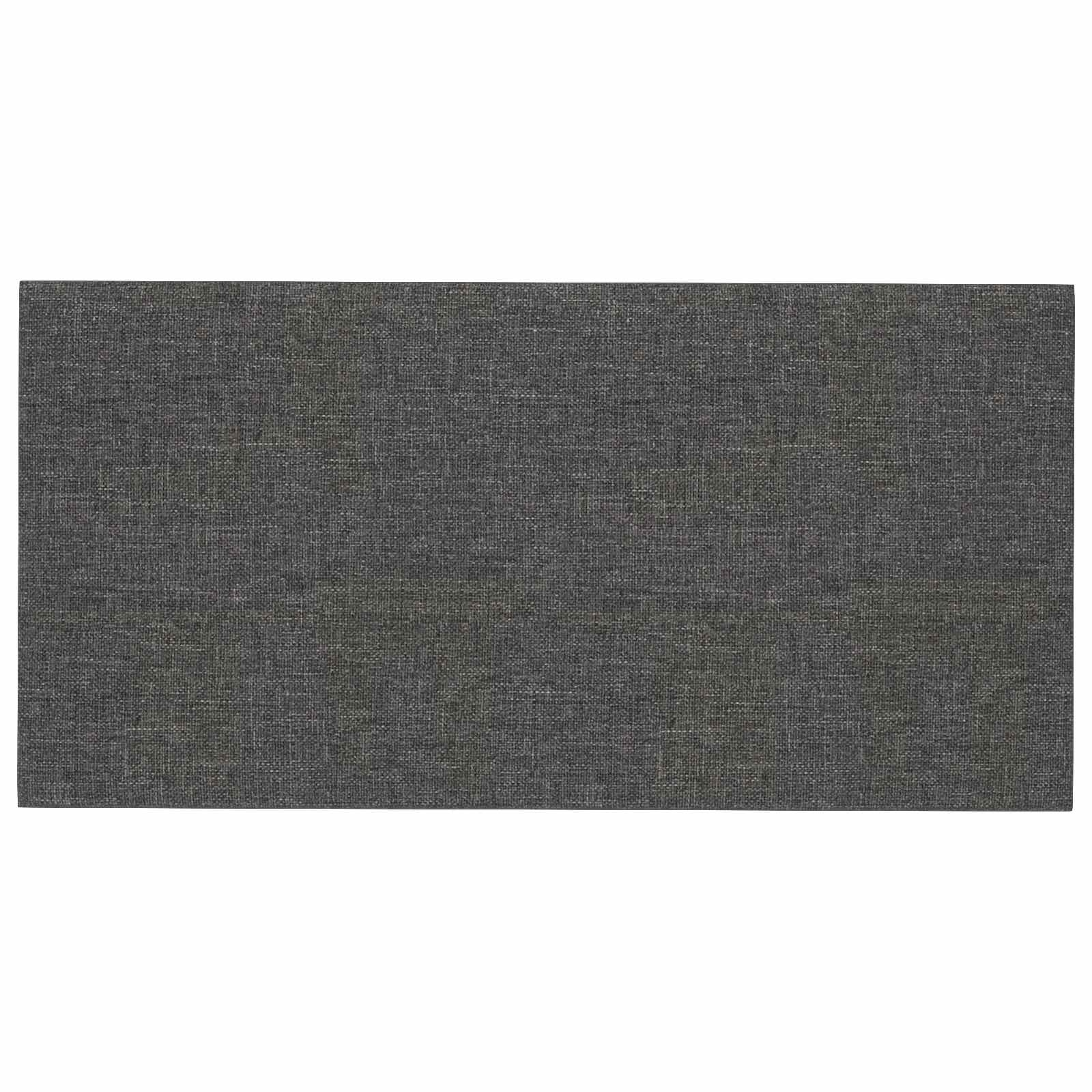 Wandhoofdbord 12 pcs Donkergrijs 60 x 30 cm Stof is nu te koop bij PeponiXL, paradijselijk wonen!