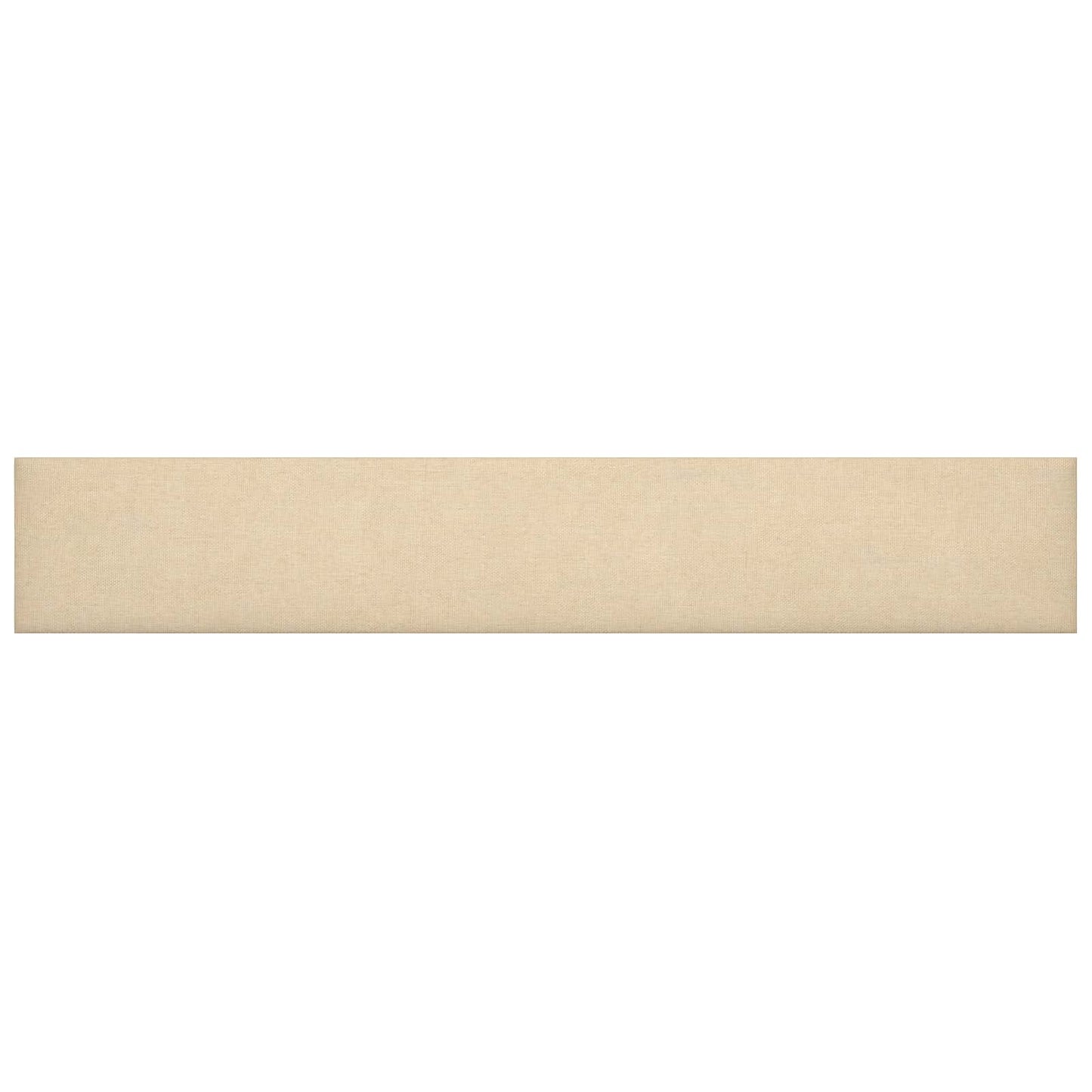 Wandhoofdbord 12 pcs Crème 90 x 15 cm Stof is nu te koop bij PeponiXL, paradijselijk wonen!