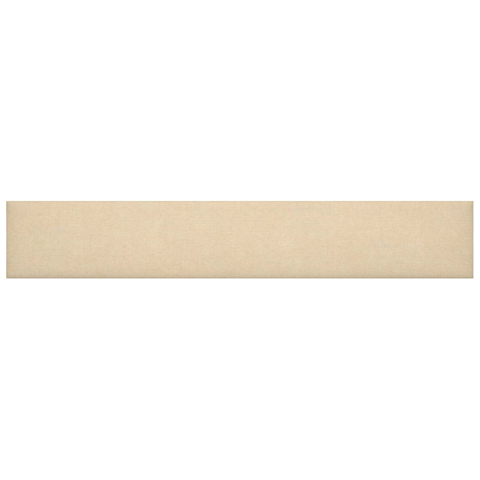 Wandhoofdbord 12 pcs Crème 90 x 15 cm Stof is nu te koop bij PeponiXL, paradijselijk wonen!