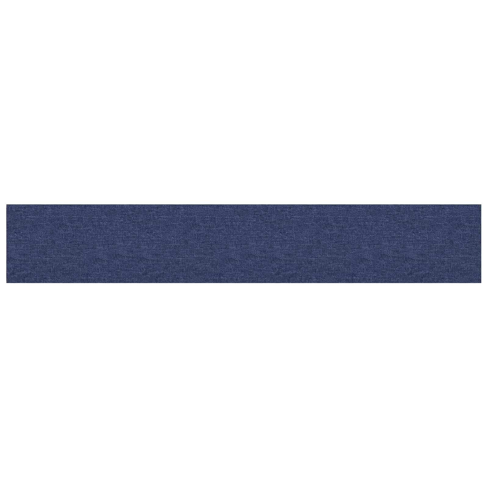 Wandhoofdbord 12 pcs Blauw 90 x 15 cm Stof is nu te koop bij PeponiXL, paradijselijk wonen!