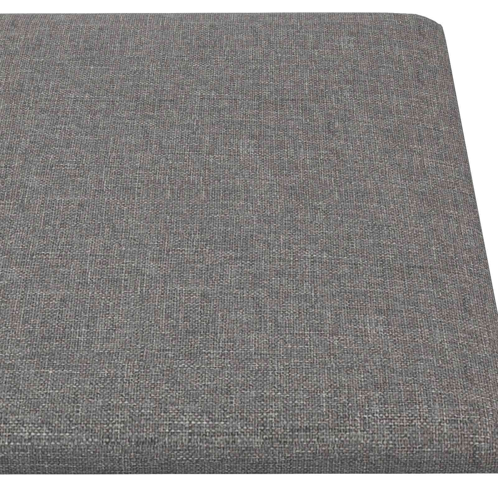 Wandhoofdbord 12 pcs Lichtgrijs 90 x 30 cm Stof is nu te koop bij PeponiXL, paradijselijk wonen!