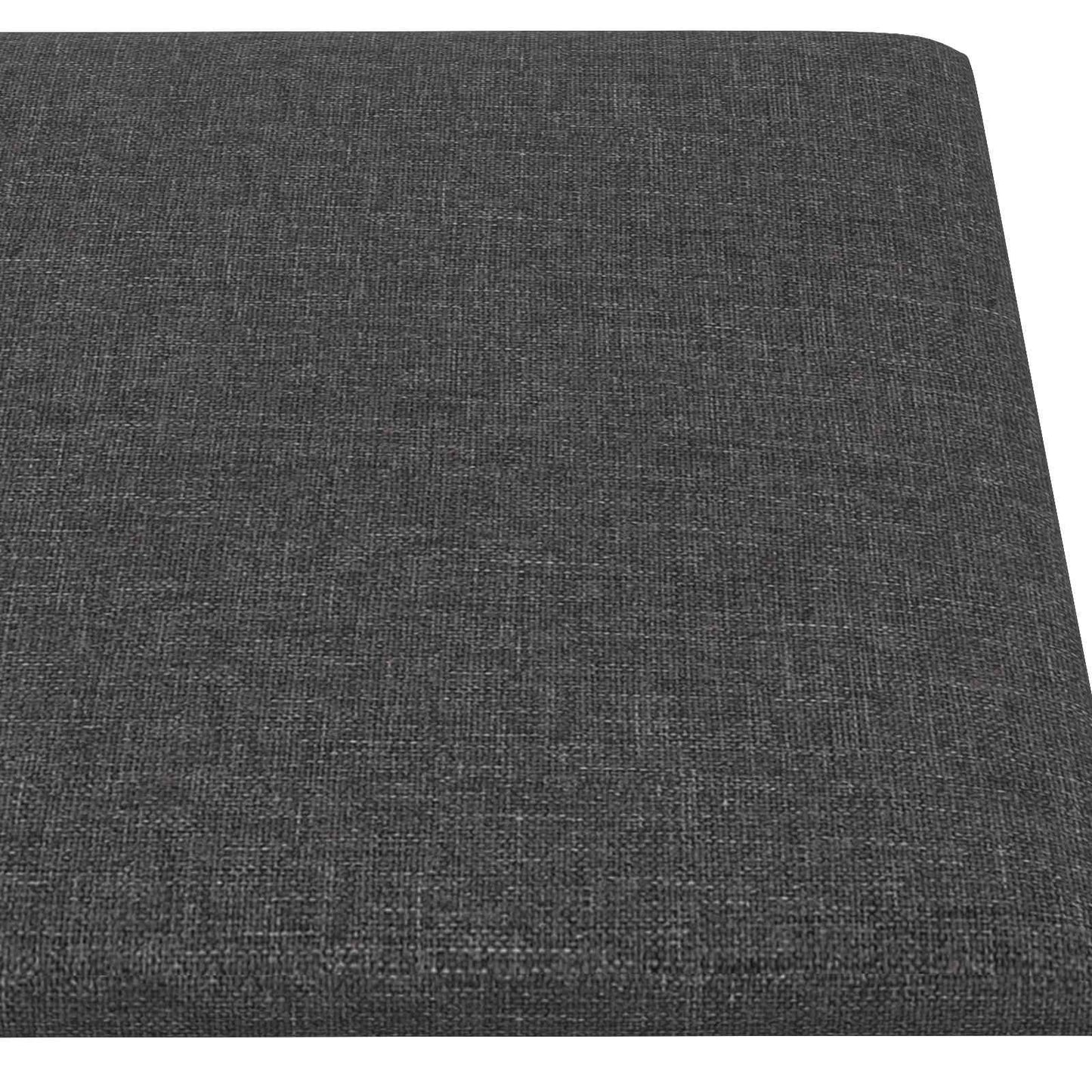 Wandhoofdbord 12 pcs Donkergrijs 90 x 30 cm Stof is nu te koop bij PeponiXL, paradijselijk wonen!