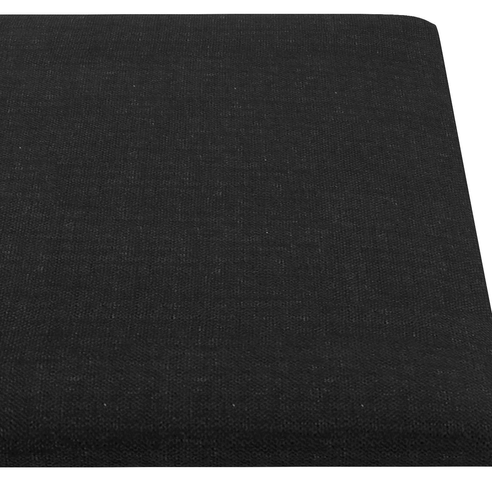 Wandhoofdbord 12 pcs Zwart 90 x 30 cm Stof is nu te koop bij PeponiXL, paradijselijk wonen!