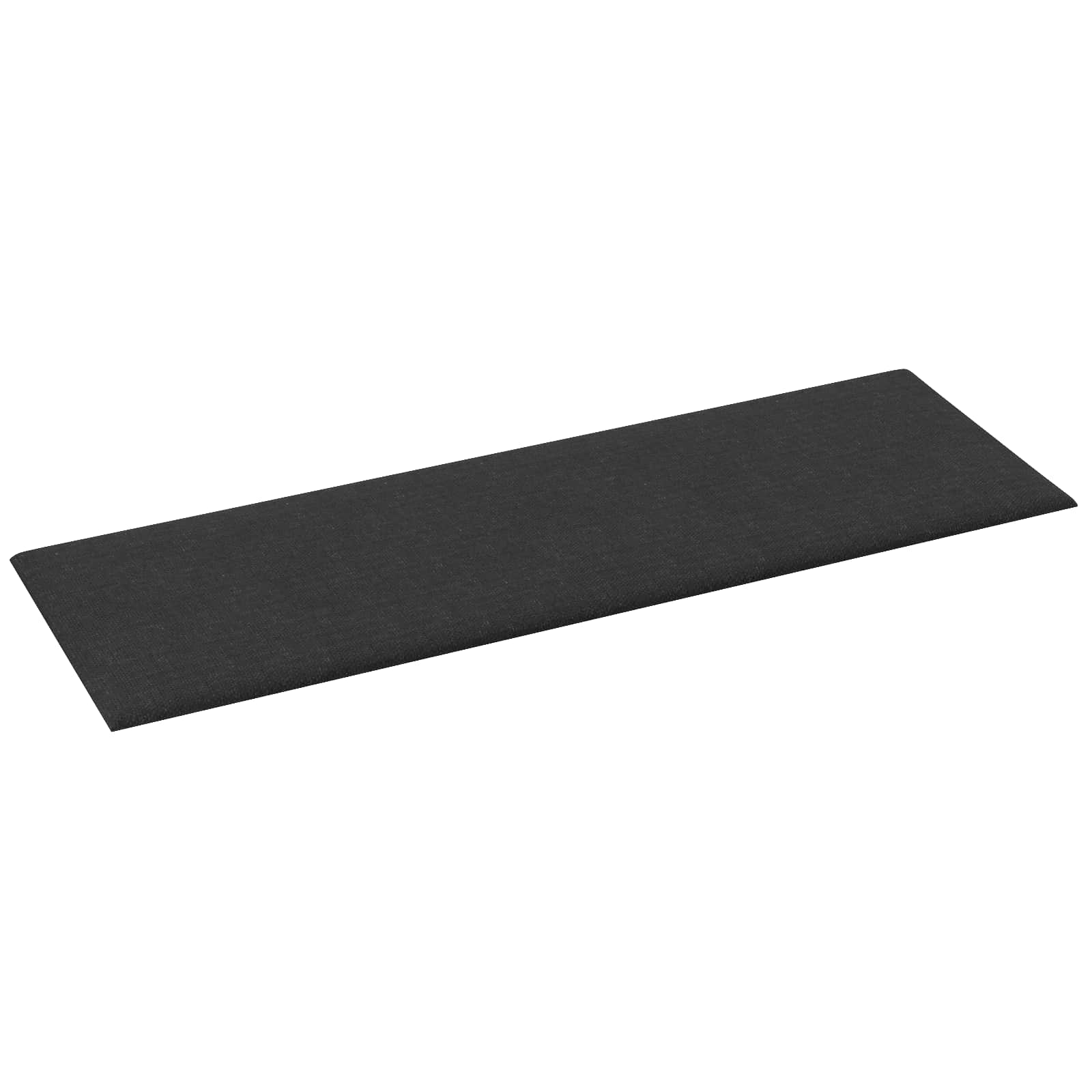 Wandhoofdbord 12 pcs Zwart 90 x 30 cm Stof is nu te koop bij PeponiXL, paradijselijk wonen!