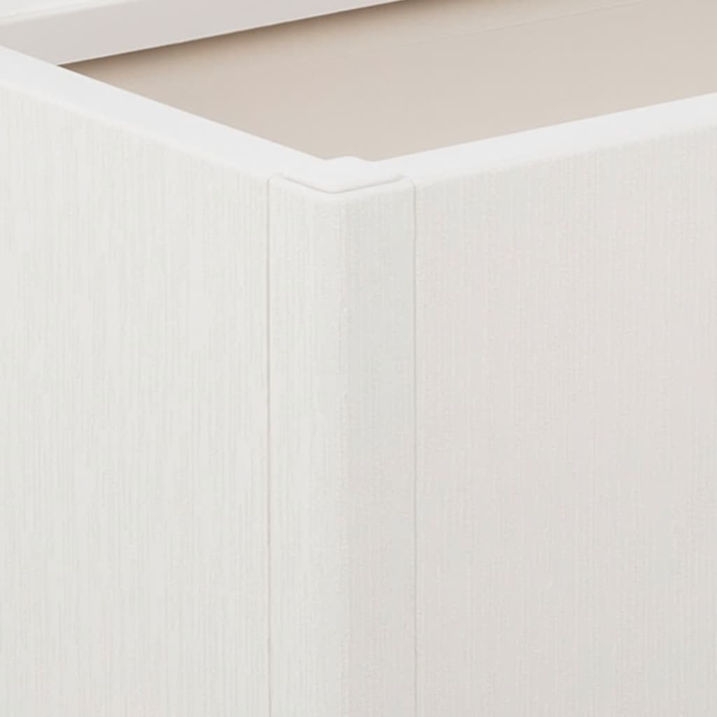 Plantenbak met latwerk 80x36x140 cm polypropeen wit is nu te koop bij PeponiXL, paradijselijk wonen!