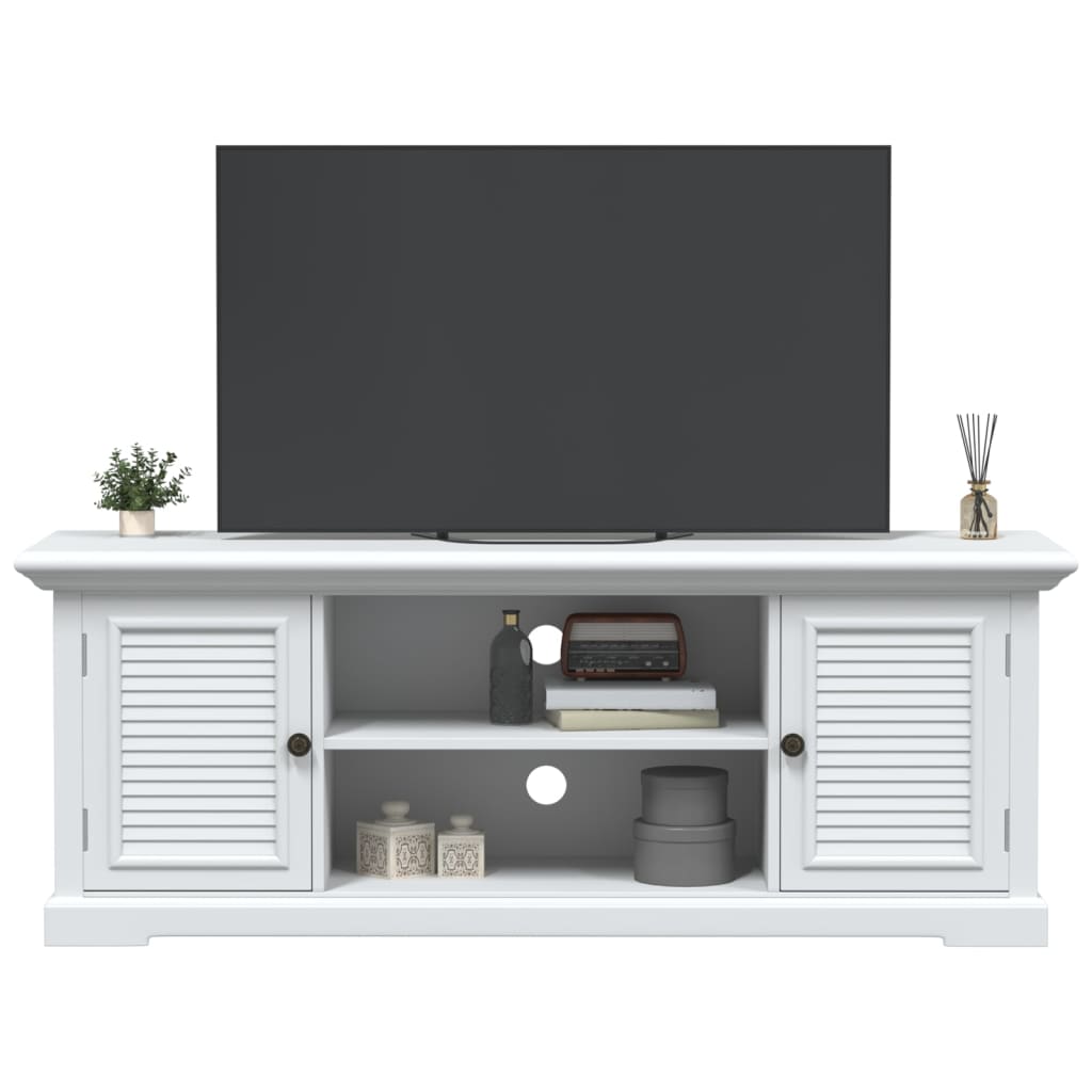 Tv-meubel 110x30x41 cm bewerkt hout wit is nu te koop bij PeponiXL, paradijselijk wonen!