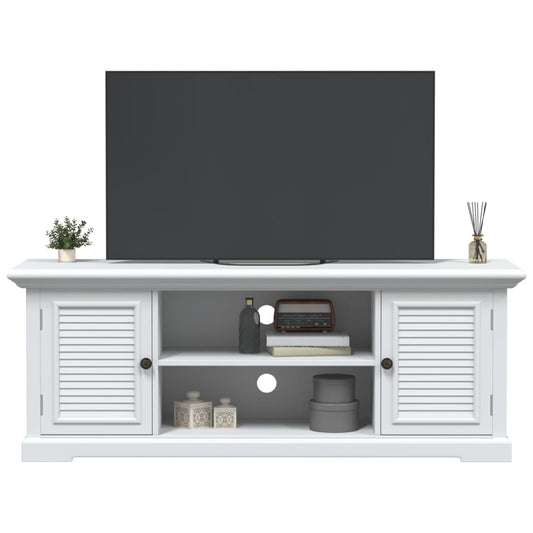 Tv-meubel 110x30x41 cm bewerkt hout wit is nu te koop bij PeponiXL, paradijselijk wonen!