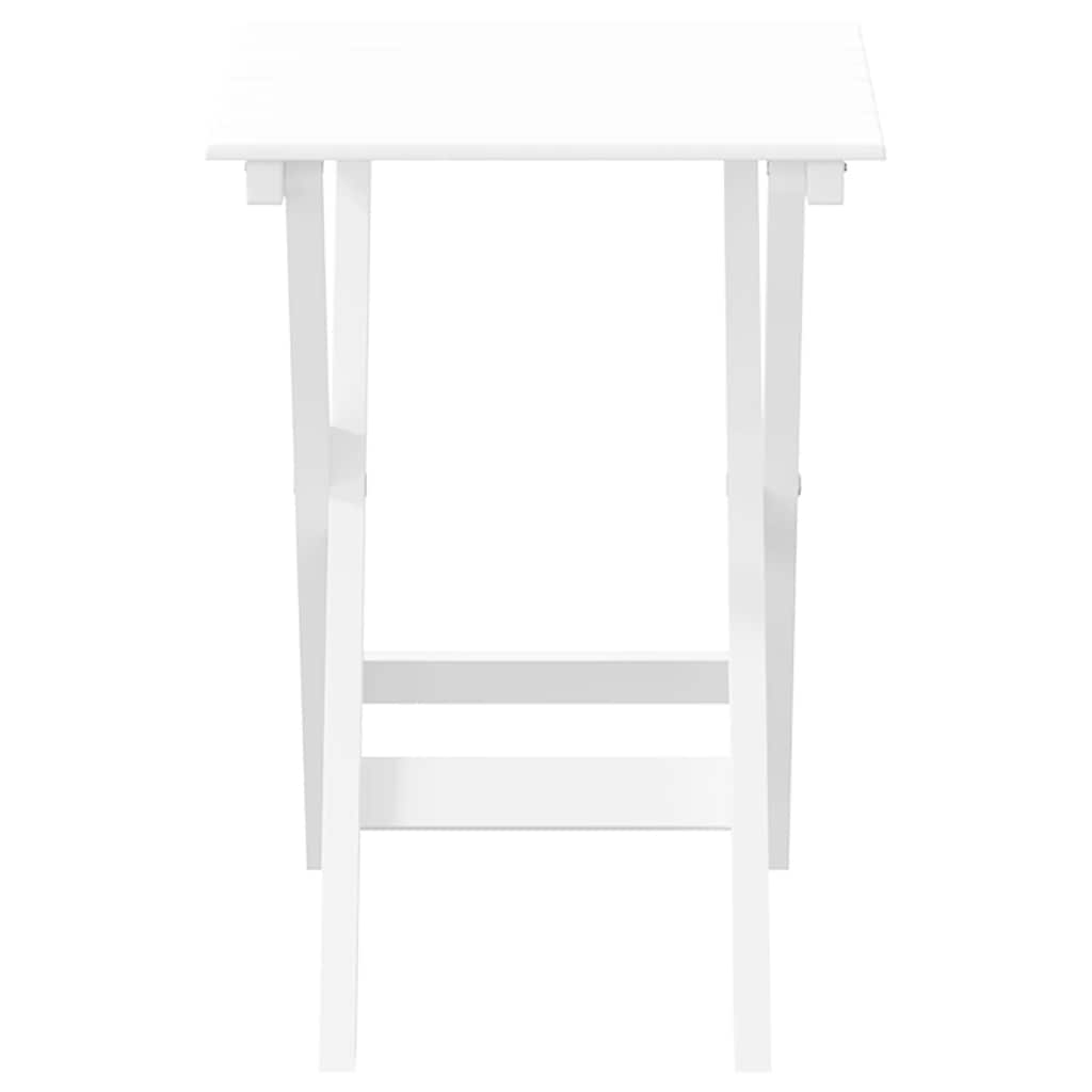 Bijzettafel inklapbaar massief populierenhout wit is nu te koop bij PeponiXL, paradijselijk wonen!
