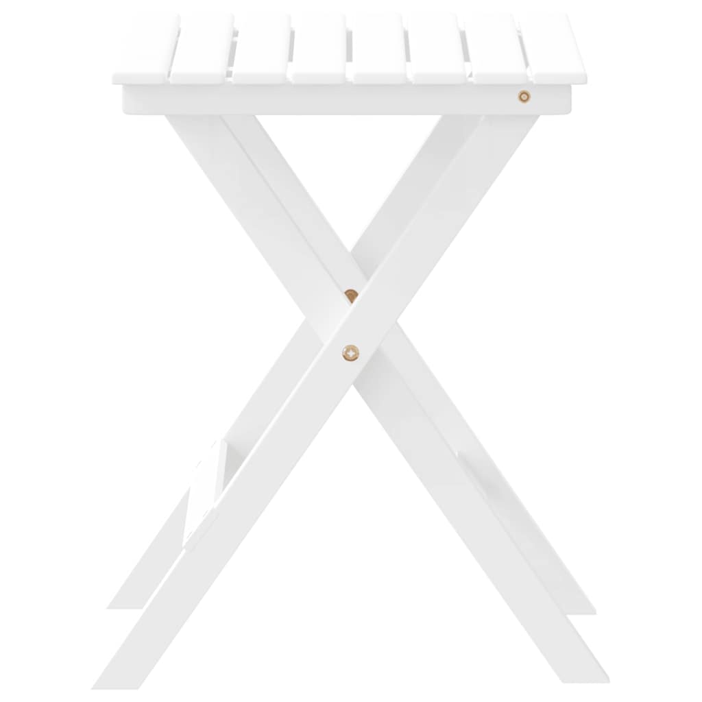 Bijzettafel inklapbaar massief populierenhout wit is nu te koop bij PeponiXL, paradijselijk wonen!