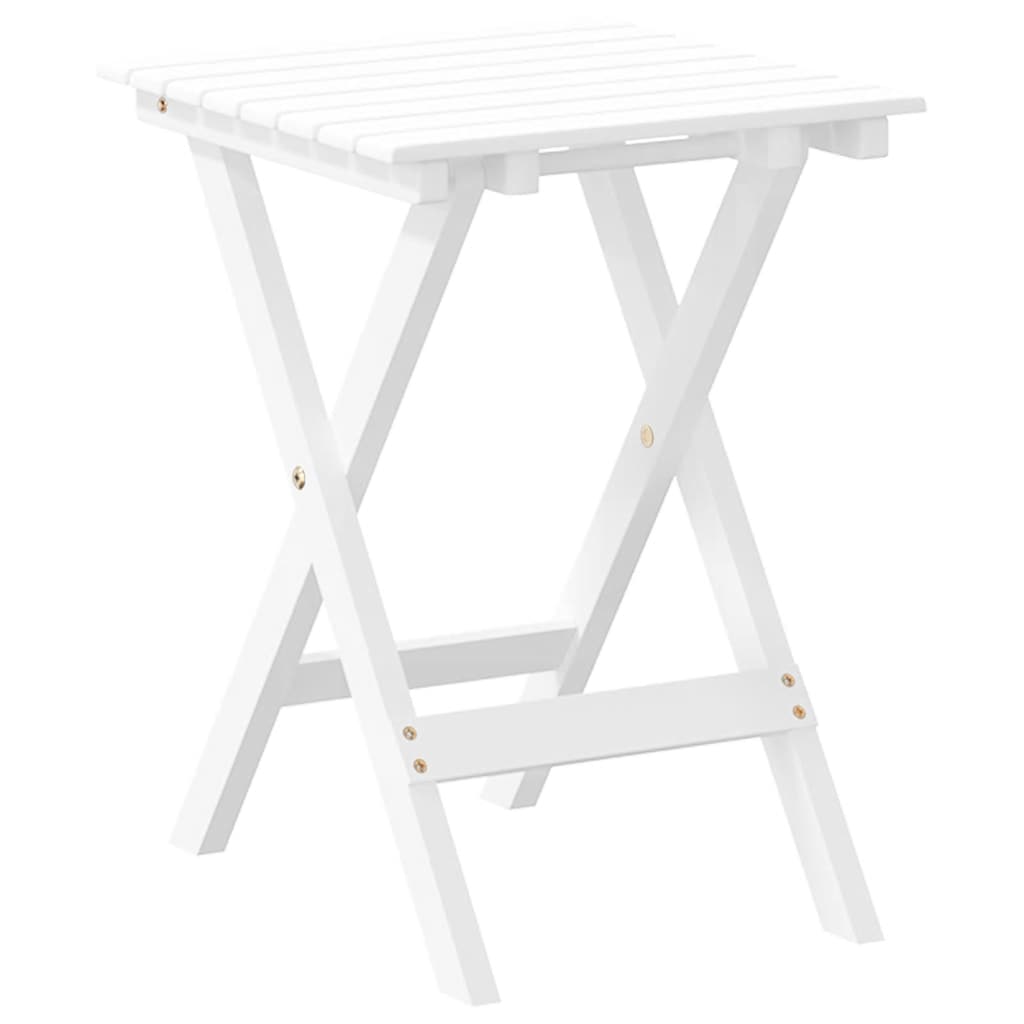 Bijzettafel inklapbaar massief populierenhout wit is nu te koop bij PeponiXL, paradijselijk wonen!