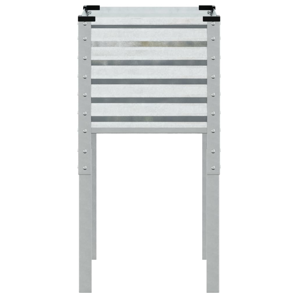 Plantenbak 45x45x88 cm gegalvaniseerd staal is nu te koop bij PeponiXL, paradijselijk wonen!