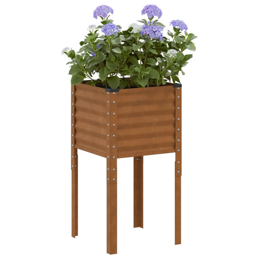 Plantenbak 45x45x88 cm weerbestendig staal is nu te koop bij PeponiXL, paradijselijk wonen!