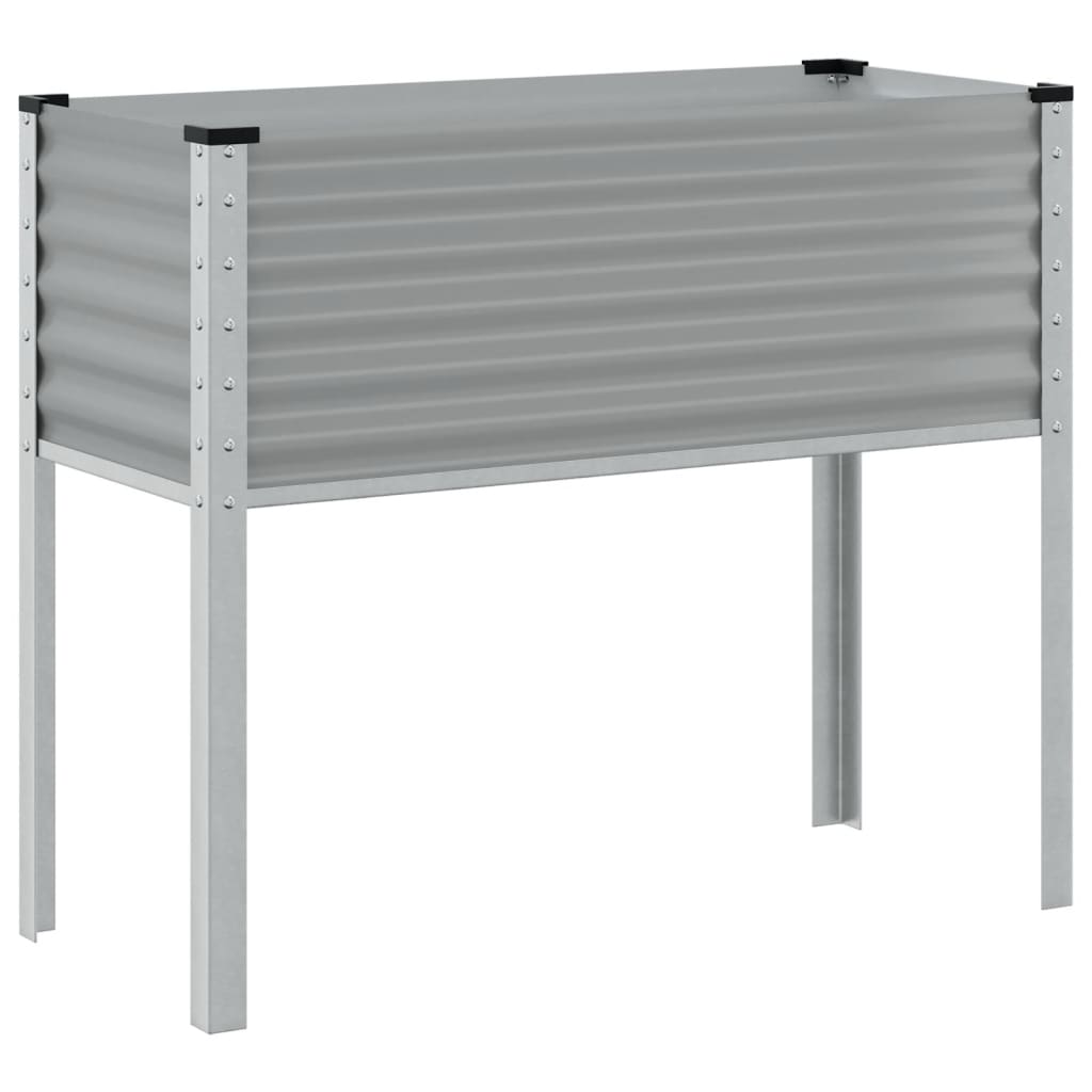 Plantenbak 100x45x90 cm staal grijs is nu te koop bij PeponiXL, paradijselijk wonen!