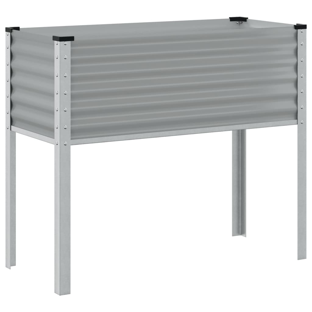Plantenbak 100x45x90 cm staal grijs is nu te koop bij PeponiXL, paradijselijk wonen!