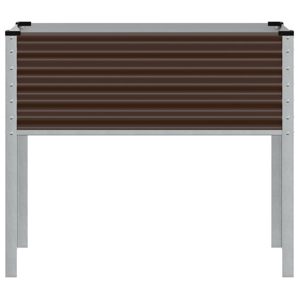 Plantenbak Bruin 100x45x90 cm Staal is nu te koop bij PeponiXL, paradijselijk wonen!