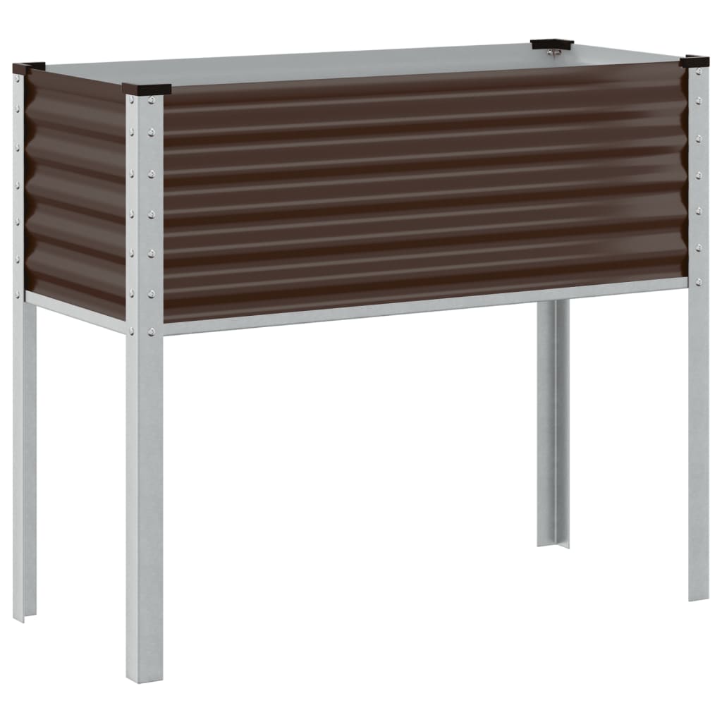 Plantenbak Bruin 100x45x90 cm Staal is nu te koop bij PeponiXL, paradijselijk wonen!