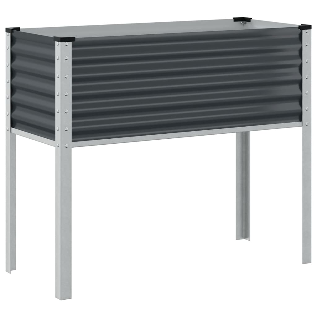 Plantenbak Antraciet 100x45x90 cm Staal is nu te koop bij PeponiXL, paradijselijk wonen!