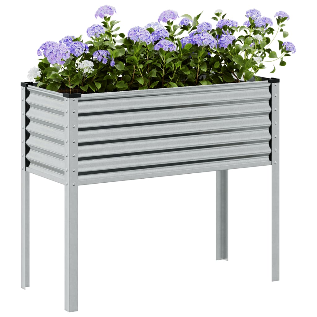 Plantenbak 100x45x90 cm gegalvaniseerd staal is nu te koop bij PeponiXL, paradijselijk wonen!