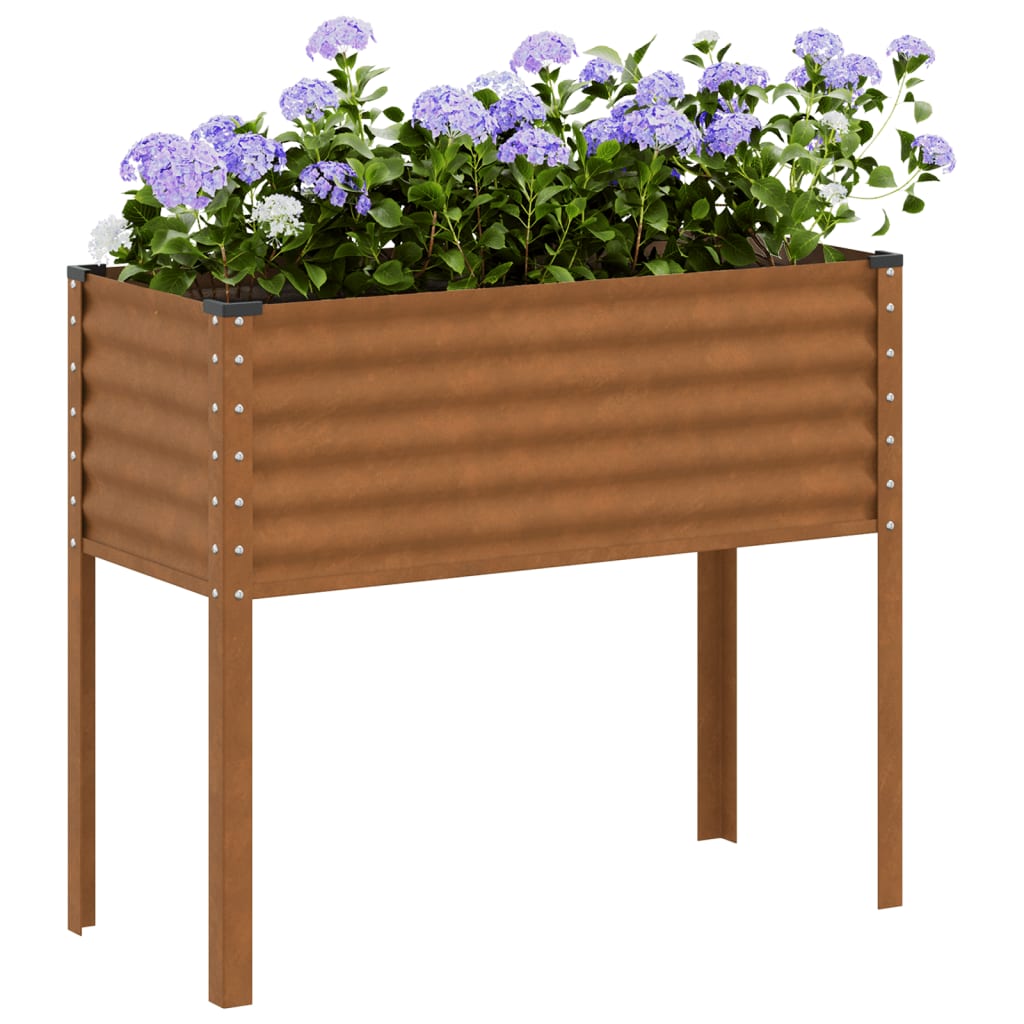 Plantenbak 100x45x90 cm weerbestendig staal is nu te koop bij PeponiXL, paradijselijk wonen!