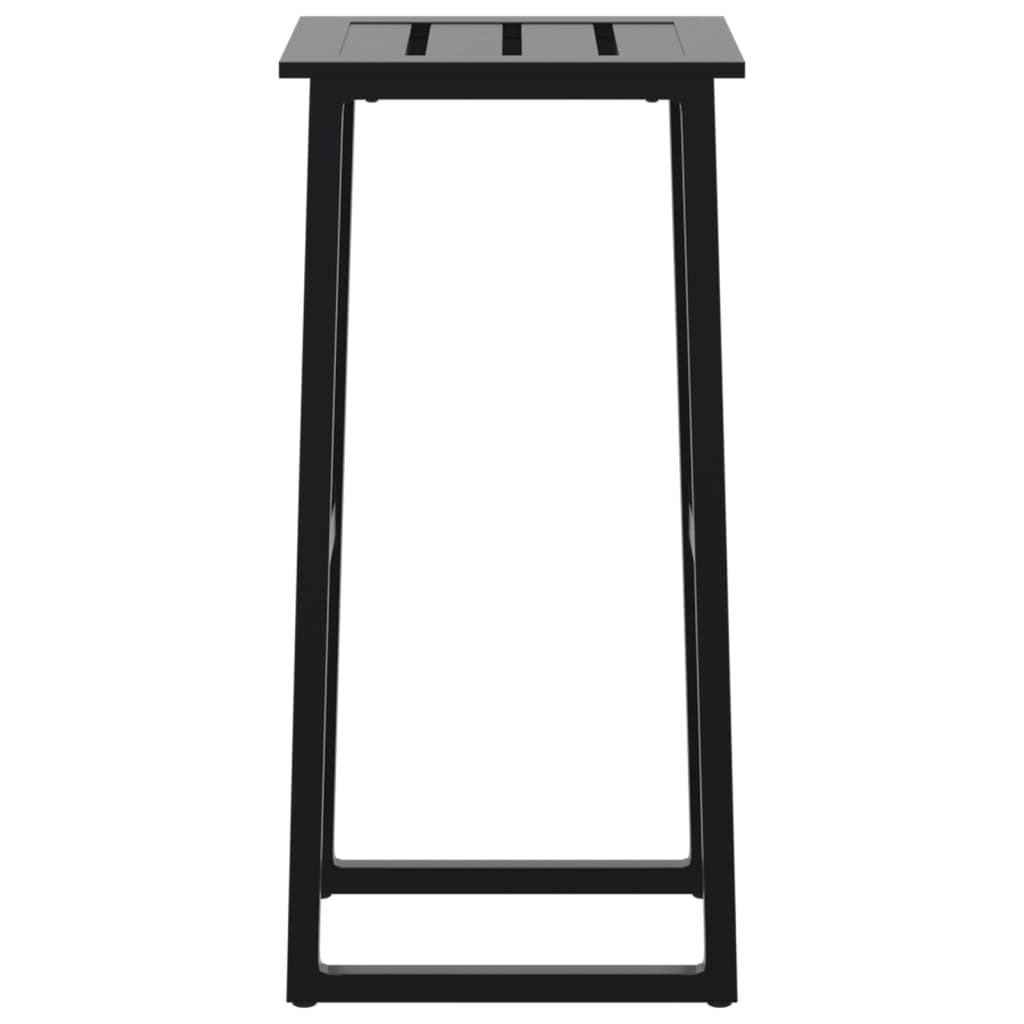 Barkrukken 2 st 38x38x80 cm gepoedercoat staal zwart is nu te koop bij PeponiXL, paradijselijk wonen!