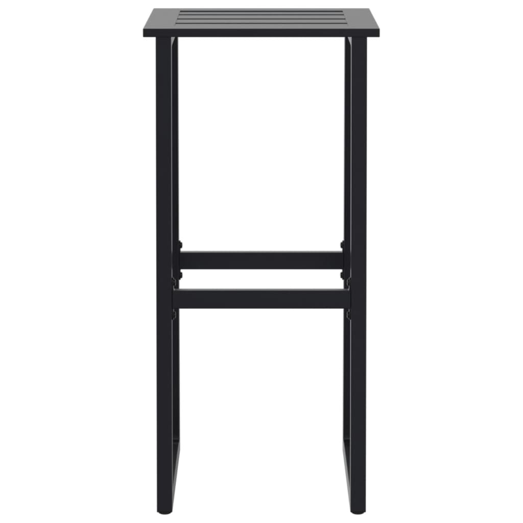 Barkrukken 4 st 38x38x80 cm gepoedercoat staal zwart is nu te koop bij PeponiXL, paradijselijk wonen!
