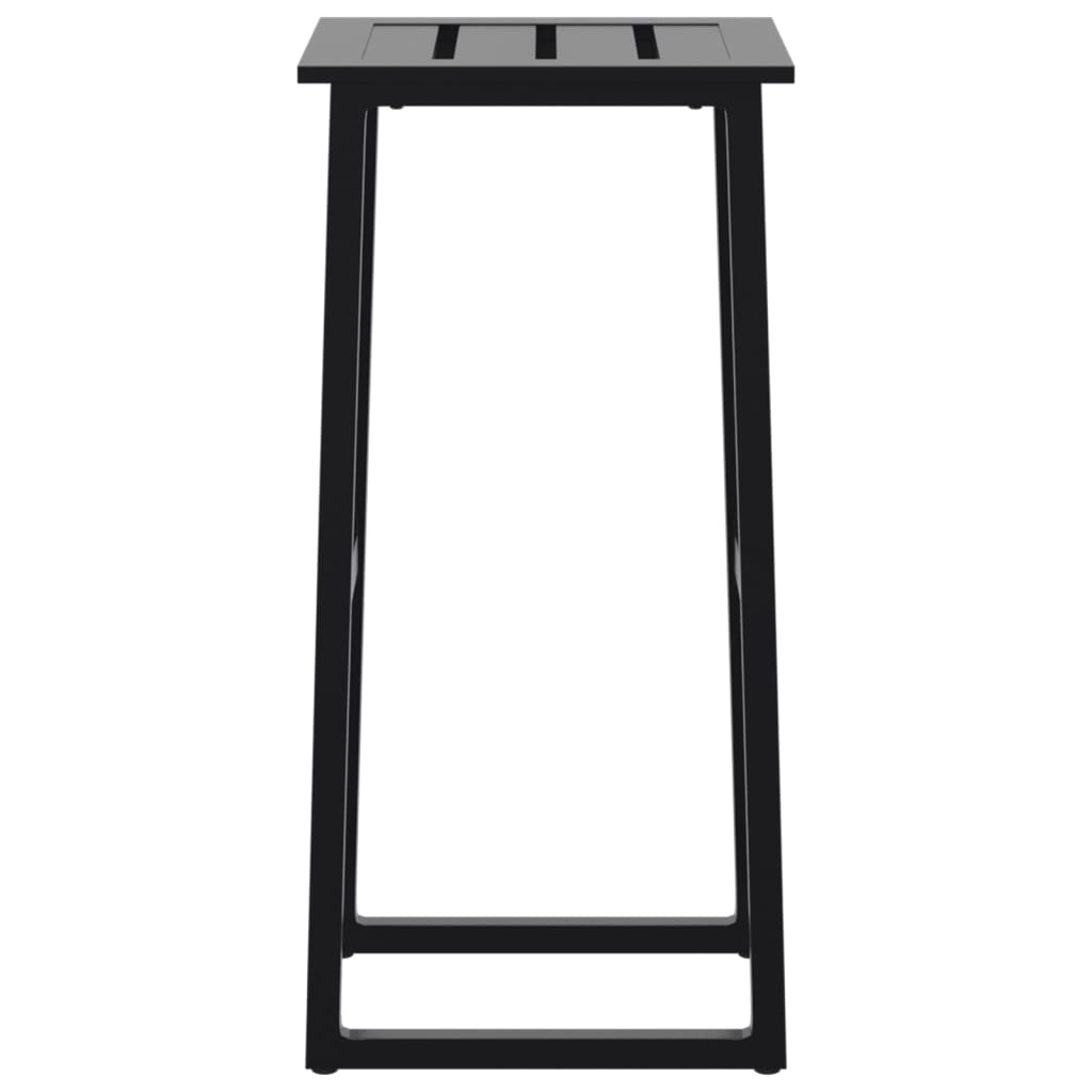Barkrukken 4 st 38x38x80 cm gepoedercoat staal zwart is nu te koop bij PeponiXL, paradijselijk wonen!