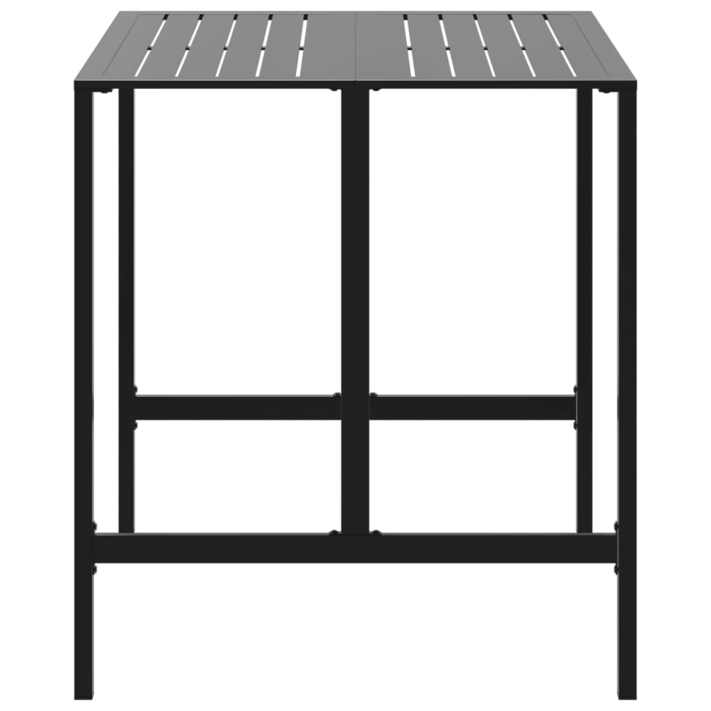 Bartafel 100x100x110 cm gepoedercoat staal zwart is nu te koop bij PeponiXL, paradijselijk wonen!