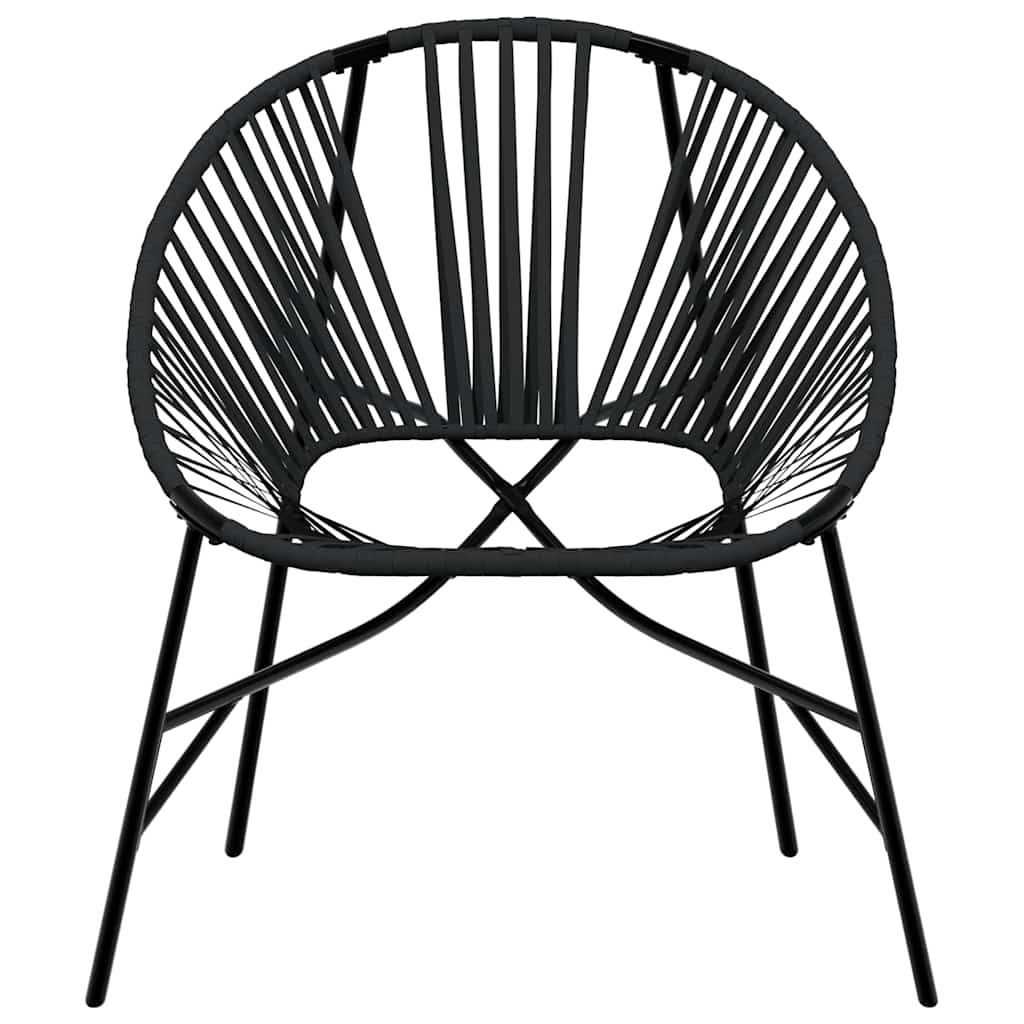 Tuinei stoel poly rattan zwart is nu te koop bij PeponiXL, paradijselijk wonen!