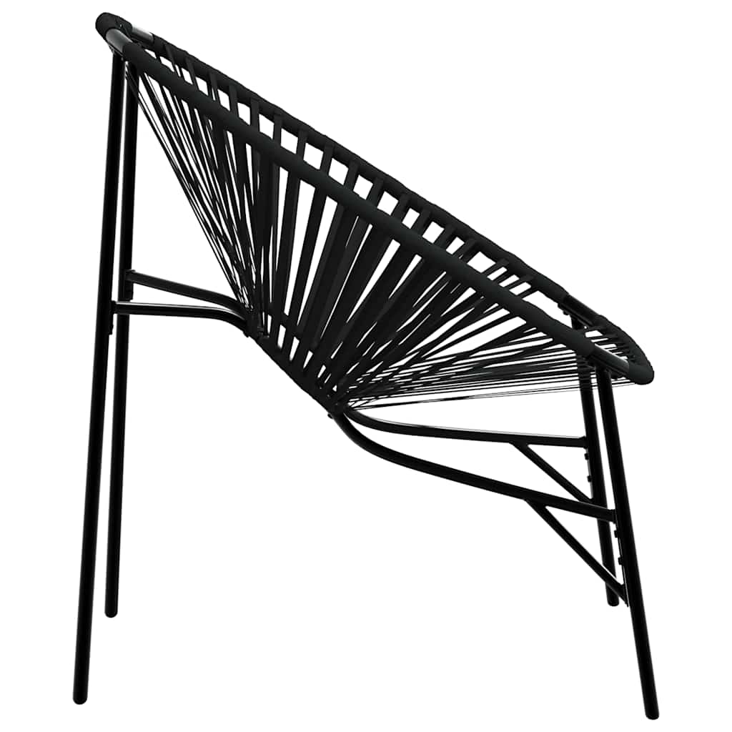 Tuinei stoel poly rattan zwart is nu te koop bij PeponiXL, paradijselijk wonen!