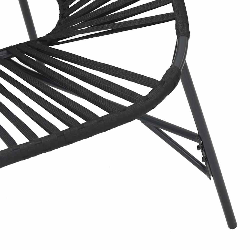 Tuinei stoel poly rattan zwart is nu te koop bij PeponiXL, paradijselijk wonen!