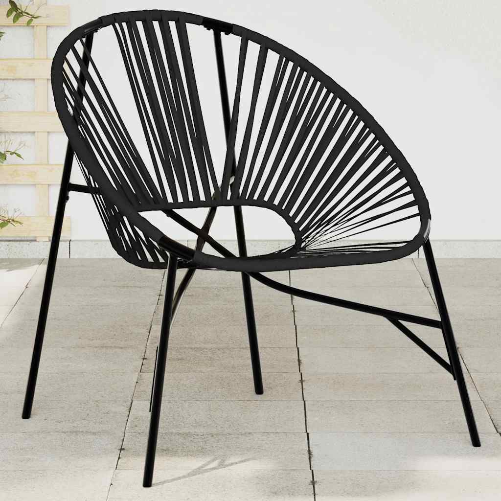 Tuinei stoel poly rattan zwart is nu te koop bij PeponiXL, paradijselijk wonen!