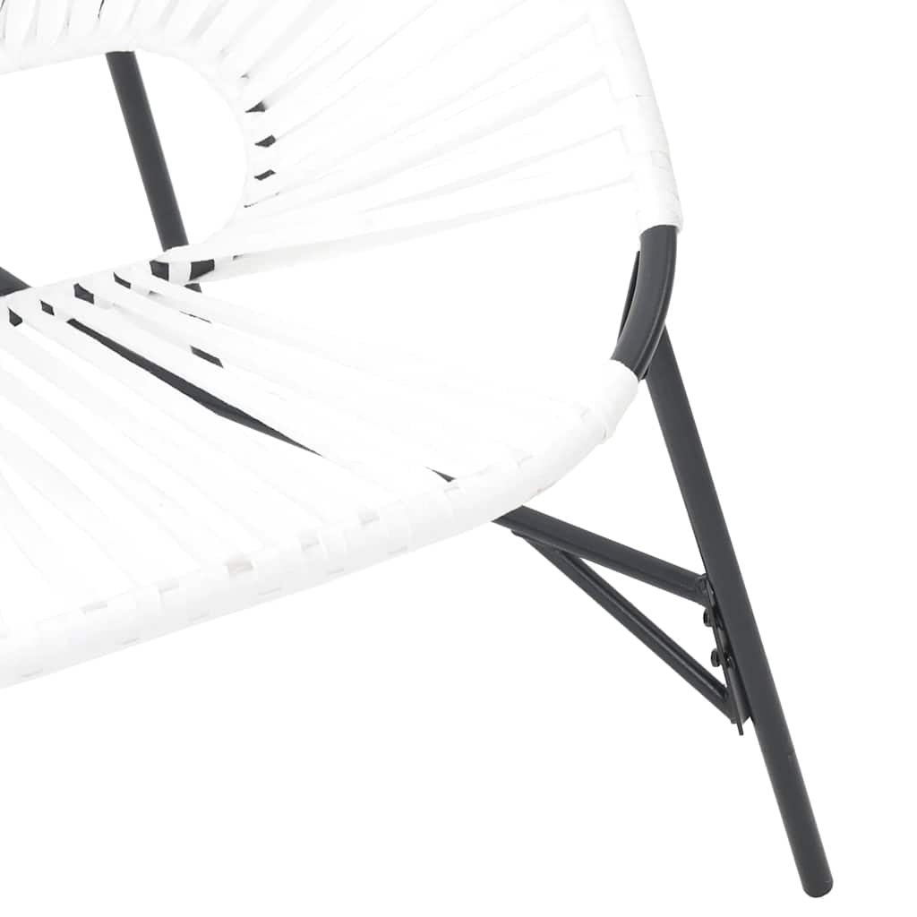 Tuinstoel Egg poly rattan zwart wit is nu te koop bij PeponiXL, paradijselijk wonen!