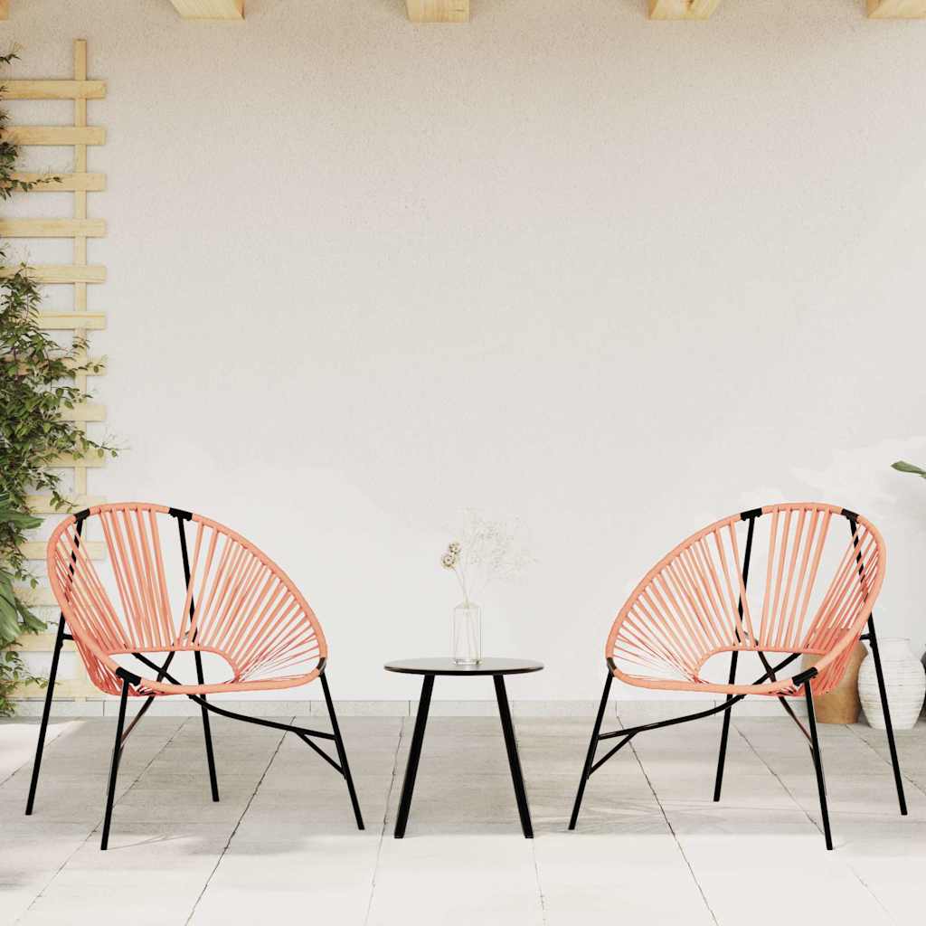 Tuinstoel Egg poly rattan zwart en oranje is nu te koop bij PeponiXL, paradijselijk wonen!